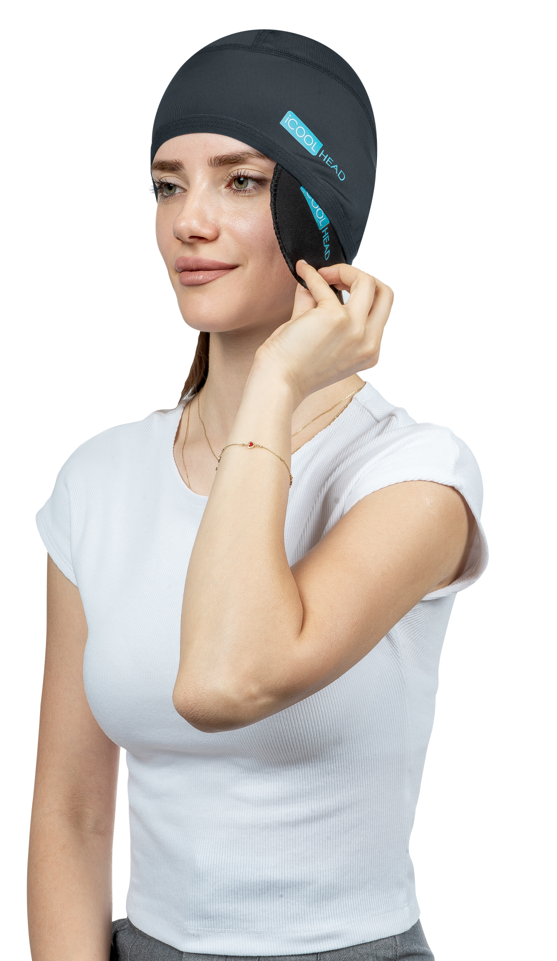 ICOOL HEAD MİGREN VE BAŞ AĞRISI GİDERİCİ BAŞLIK SOĞUK VE SICAK KOMPRES ŞAPKA ANTRASİT(GRİ)