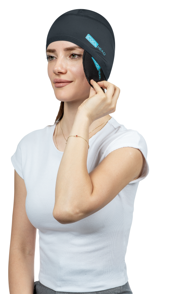ICOOL HEAD MİGREN VE BAŞ AĞRISI GİDERİCİ BAŞLIK SOĞUK VE SICAK KOMPRES ŞAPKA ANTRASİT(GRİ)