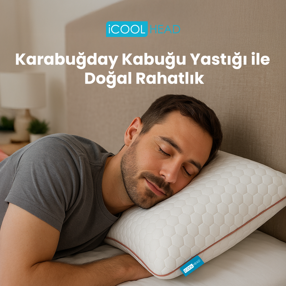 MİGREN VE BOYUN AĞRISI İÇİN DOĞAL YASTIK-KARABUĞDAY KABUKLU UYKU YASTIĞI